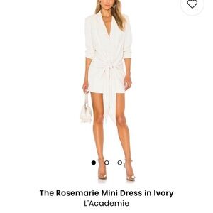 The RoseMarie Mini Dress in Ivory